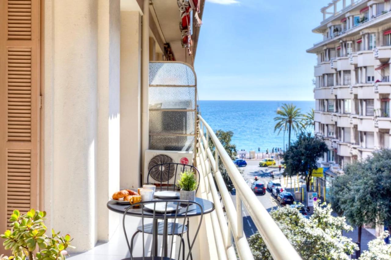 #29 Gambetta Ac Sea View 2 Bedrooms 1min Walk To Promenade & Sea Leilighet Nice